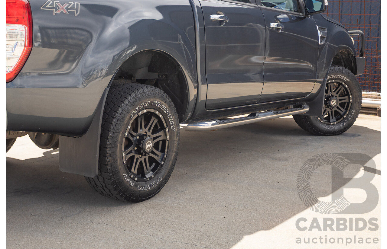 02/2015 Ford Ranger XLT 3.2 (4x4) PX Dual Cab Utility Grey Turbo Diesel 3.2L