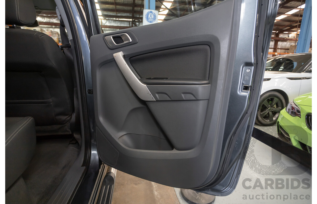 02/2015 Ford Ranger XLT 3.2 (4x4) PX Dual Cab Utility Grey Turbo Diesel 3.2L