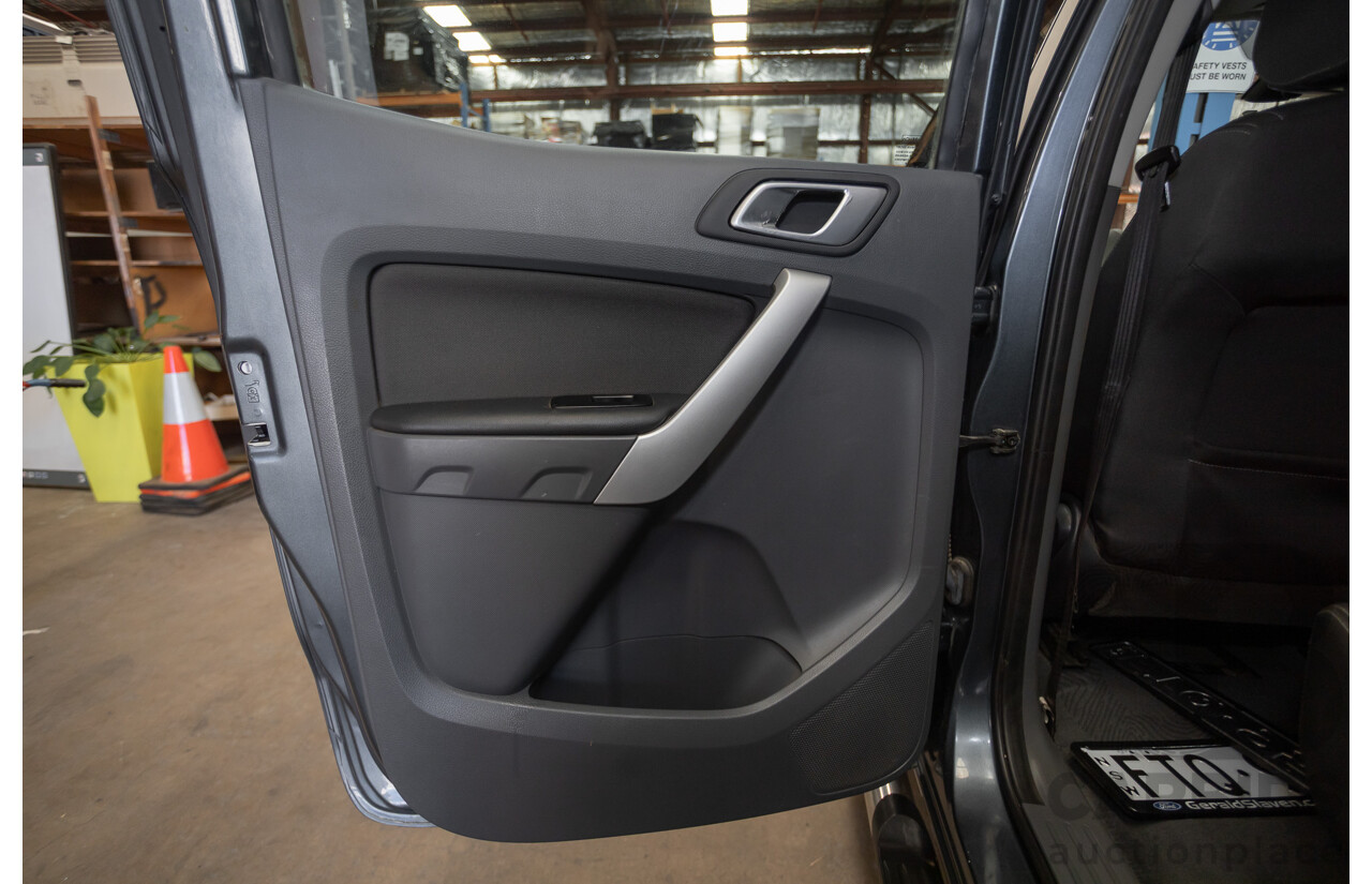 02/2015 Ford Ranger XLT 3.2 (4x4) PX Dual Cab Utility Grey Turbo Diesel 3.2L