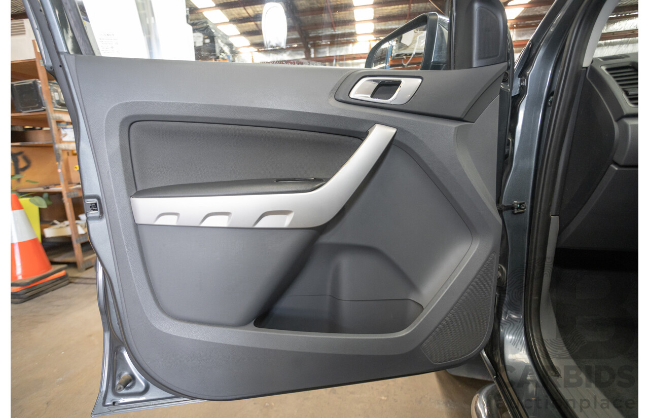 02/2015 Ford Ranger XLT 3.2 (4x4) PX Dual Cab Utility Grey Turbo Diesel 3.2L