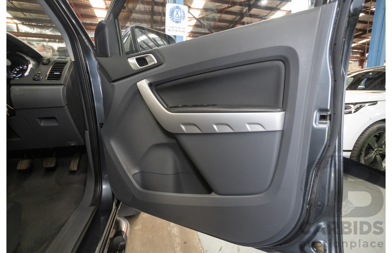 02/2015 Ford Ranger XLT 3.2 (4x4) PX Dual Cab Utility Grey Turbo Diesel 3.2L