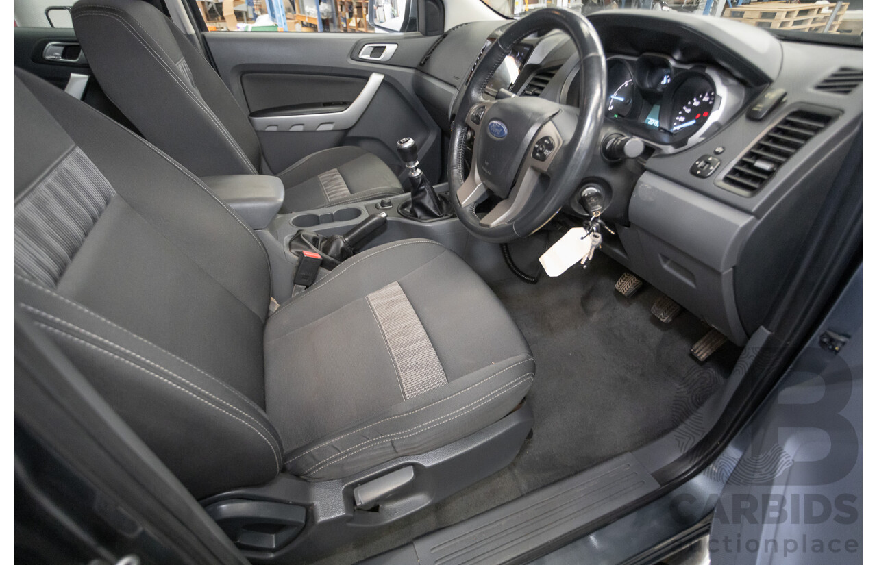 02/2015 Ford Ranger XLT 3.2 (4x4) PX Dual Cab Utility Grey Turbo Diesel 3.2L