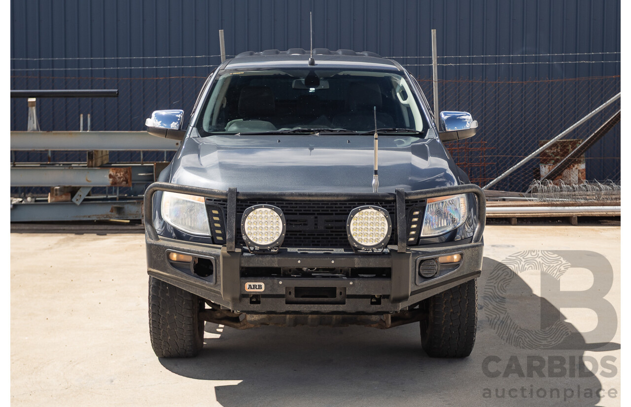 02/2015 Ford Ranger XLT 3.2 (4x4) PX Dual Cab Utility Grey Turbo Diesel 3.2L