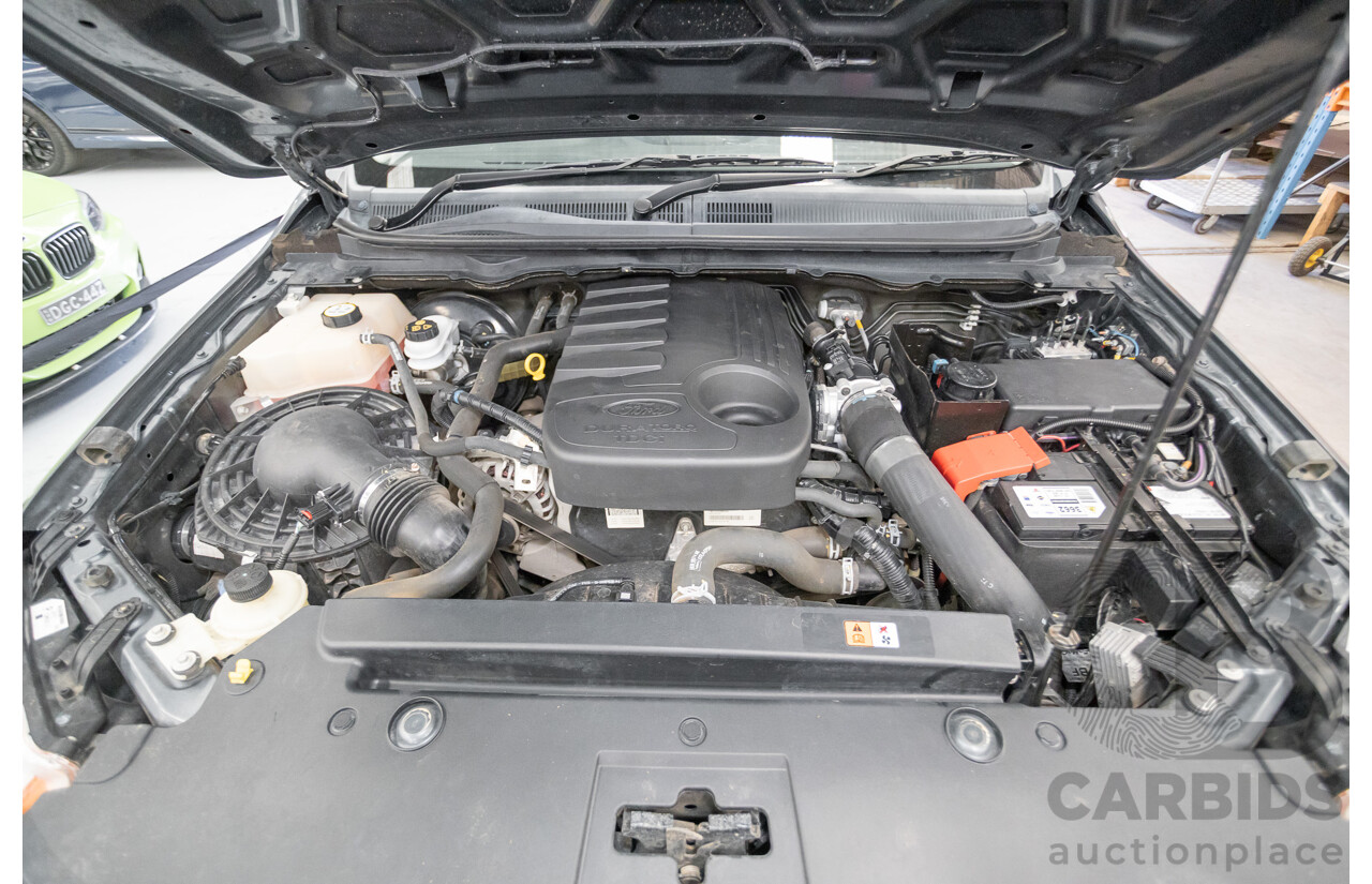 02/2015 Ford Ranger XLT 3.2 (4x4) PX Dual Cab Utility Grey Turbo Diesel 3.2L