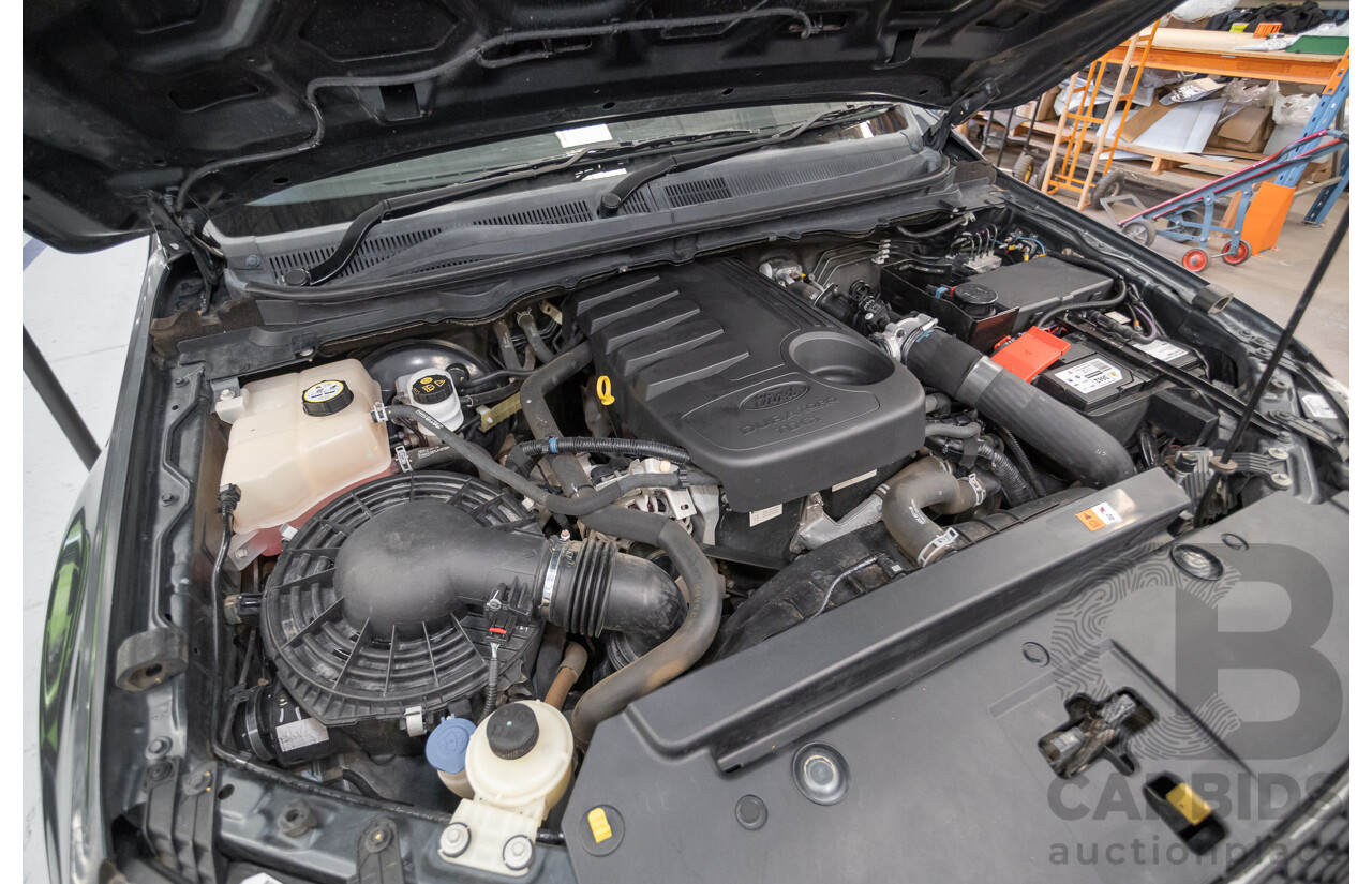 02/2015 Ford Ranger XLT 3.2 (4x4) PX Dual Cab Utility Grey Turbo Diesel 3.2L