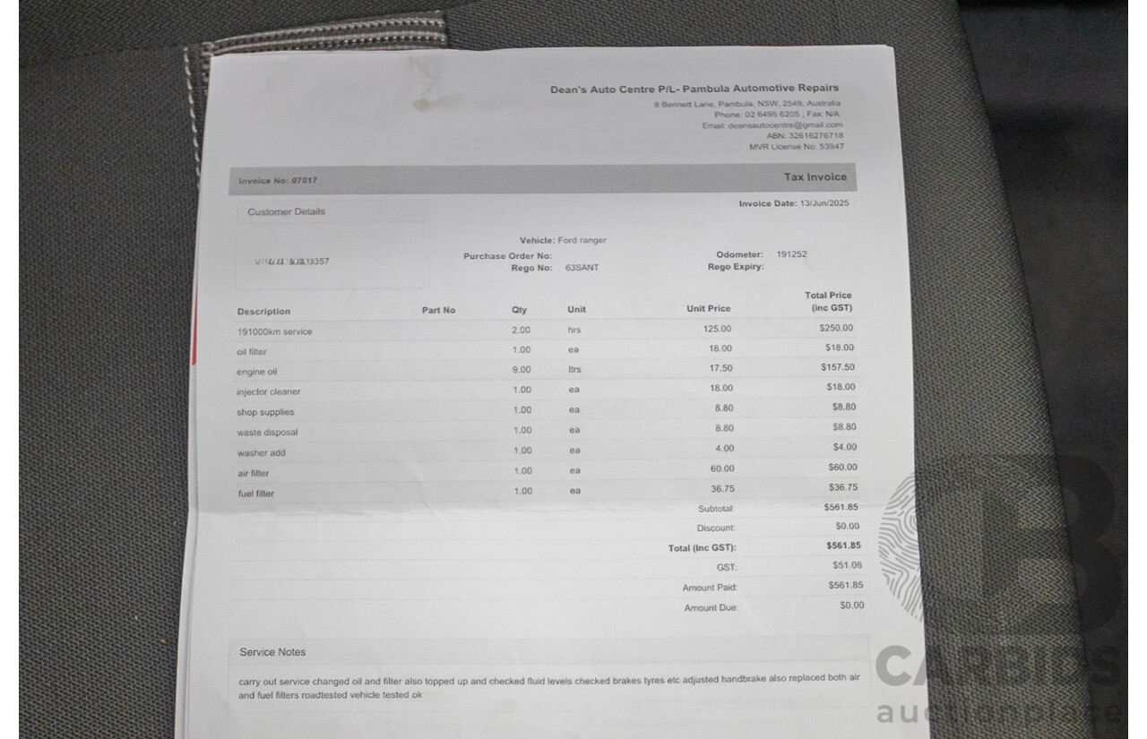 02/2015 Ford Ranger XLT 3.2 (4x4) PX Dual Cab Utility Grey Turbo Diesel 3.2L