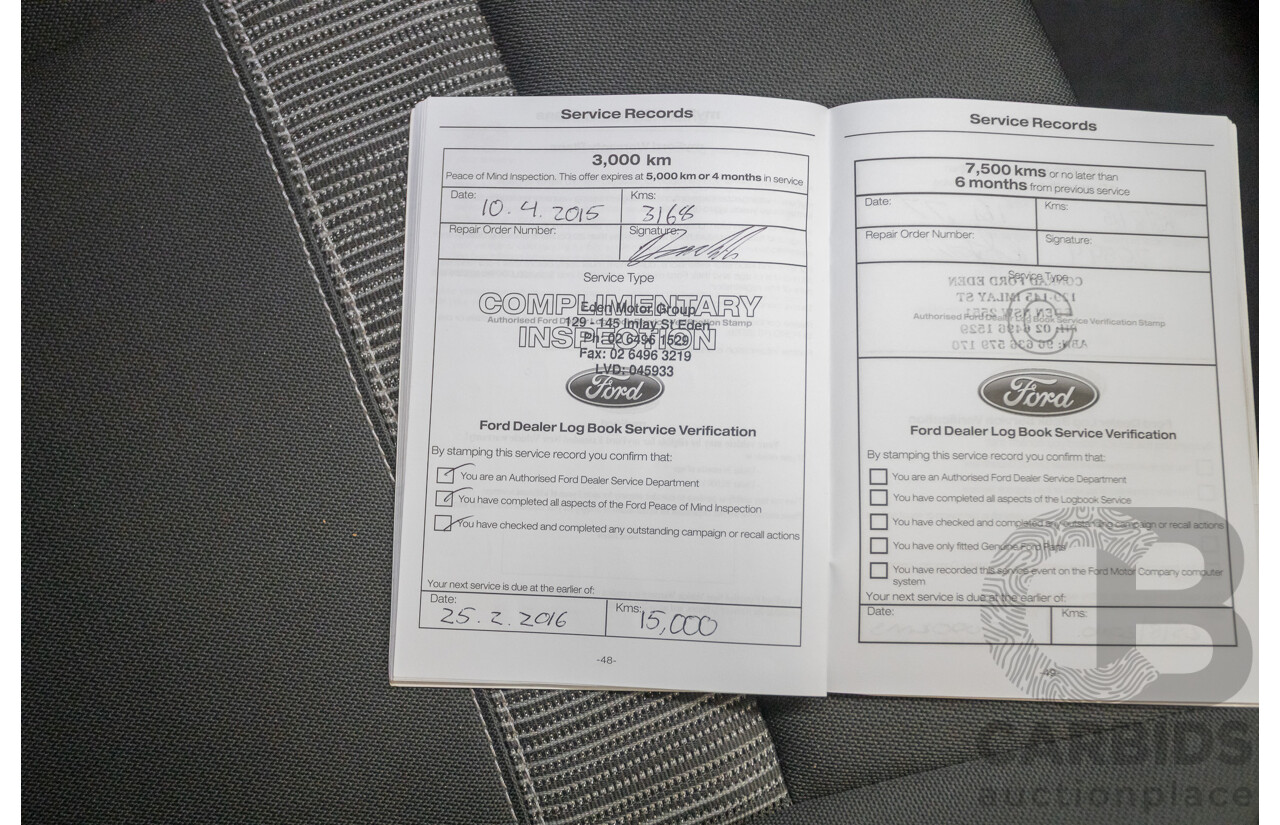 02/2015 Ford Ranger XLT 3.2 (4x4) PX Dual Cab Utility Grey Turbo Diesel 3.2L