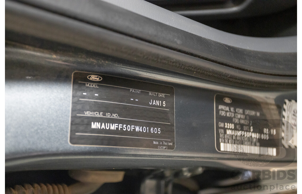 02/2015 Ford Ranger XLT 3.2 (4x4) PX Dual Cab Utility Grey Turbo Diesel 3.2L