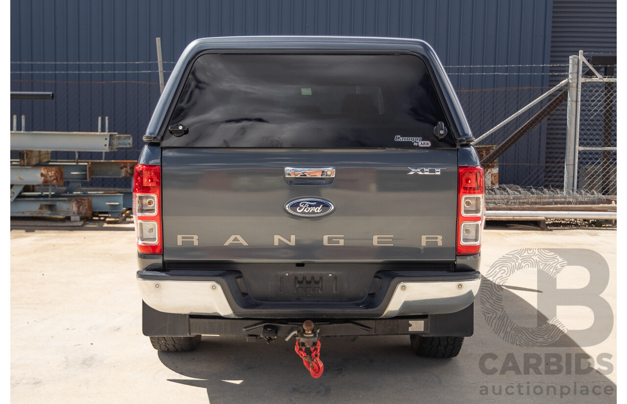 02/2015 Ford Ranger XLT 3.2 (4x4) PX Dual Cab Utility Grey Turbo Diesel 3.2L