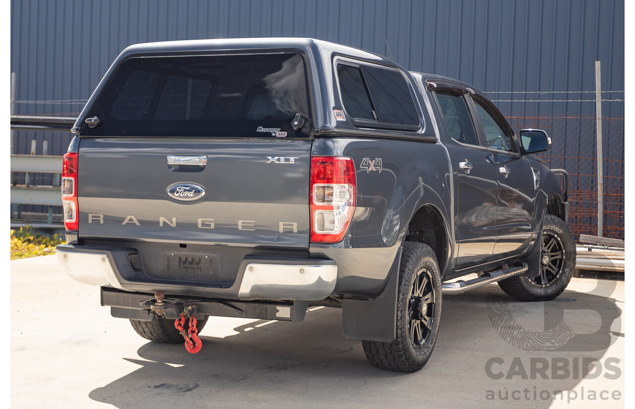 02/2015 Ford Ranger XLT 3.2 (4x4) PX Dual Cab Utility Grey Turbo Diesel 3.2L