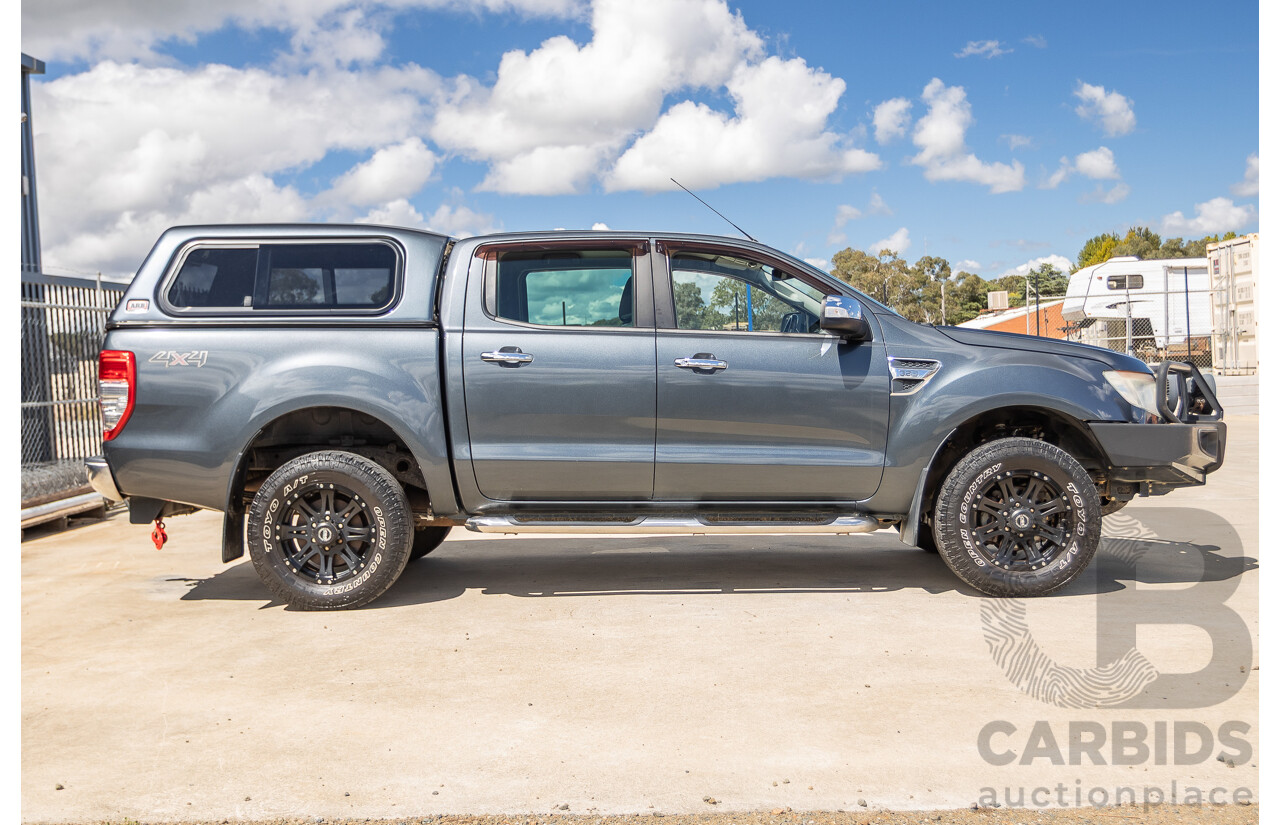 02/2015 Ford Ranger XLT 3.2 (4x4) PX Dual Cab Utility Grey Turbo Diesel 3.2L