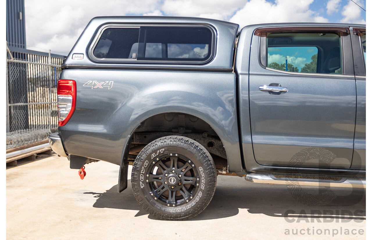 02/2015 Ford Ranger XLT 3.2 (4x4) PX Dual Cab Utility Grey Turbo Diesel 3.2L