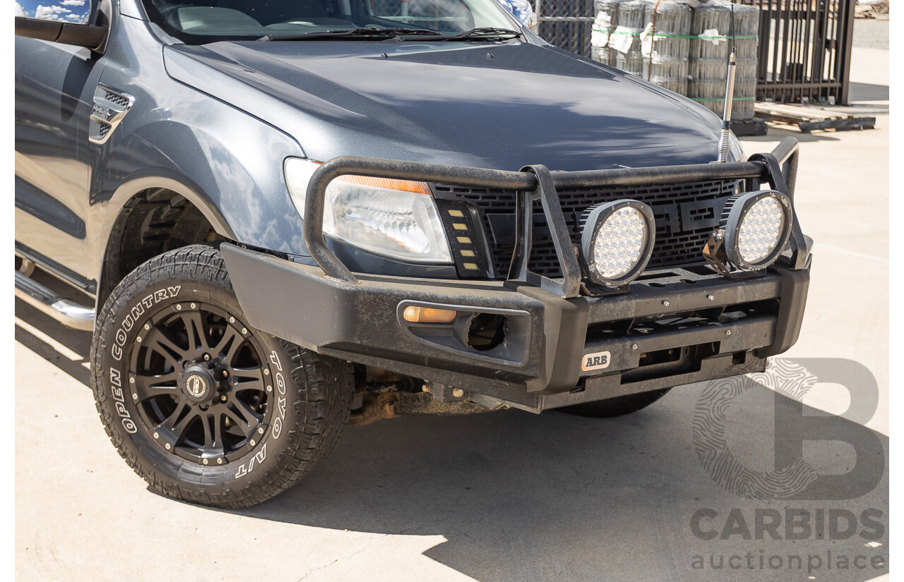 02/2015 Ford Ranger XLT 3.2 (4x4) PX Dual Cab Utility Grey Turbo Diesel 3.2L