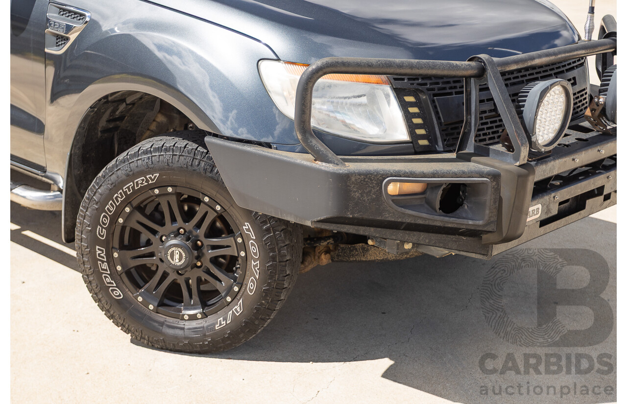 02/2015 Ford Ranger XLT 3.2 (4x4) PX Dual Cab Utility Grey Turbo Diesel 3.2L