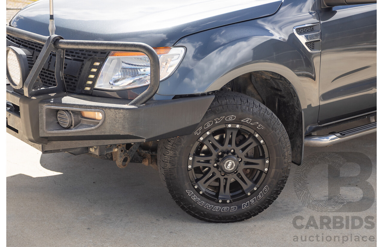 02/2015 Ford Ranger XLT 3.2 (4x4) PX Dual Cab Utility Grey Turbo Diesel 3.2L