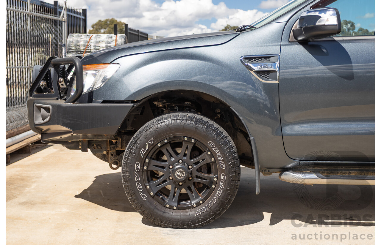 02/2015 Ford Ranger XLT 3.2 (4x4) PX Dual Cab Utility Grey Turbo Diesel 3.2L