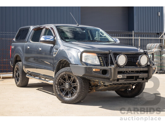 02/2015 Ford Ranger XLT 3.2 (4x4) PX Dual Cab Utility Grey Turbo Diesel 3.2L