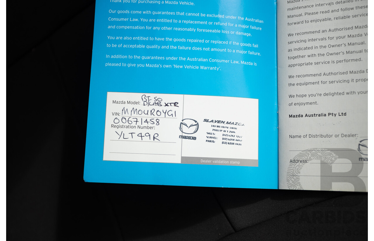 01/2017 Mazda BT-50 XTR (4x4) MY16 Dual Cab Utility Silver Turbo Diesel 3.2L