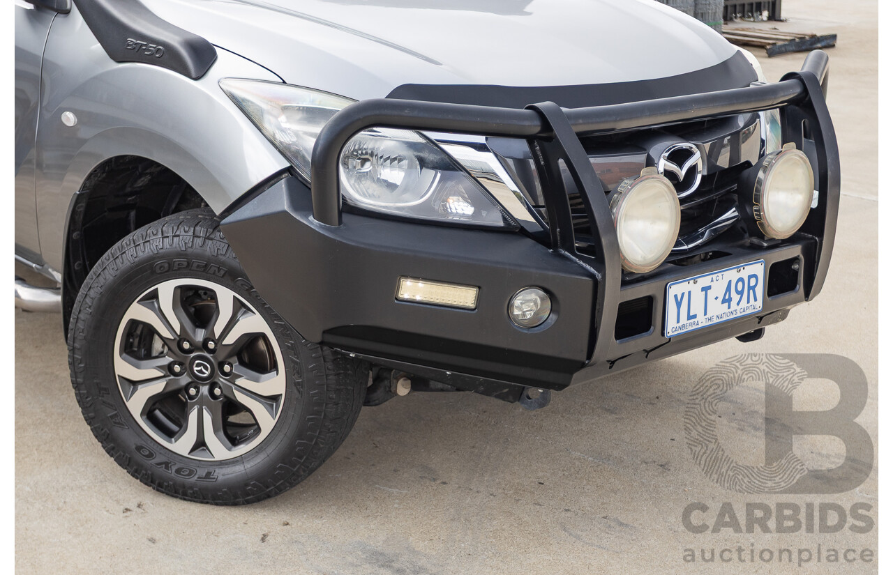 01/2017 Mazda BT-50 XTR (4x4) MY16 Dual Cab Utility Silver Turbo Diesel 3.2L