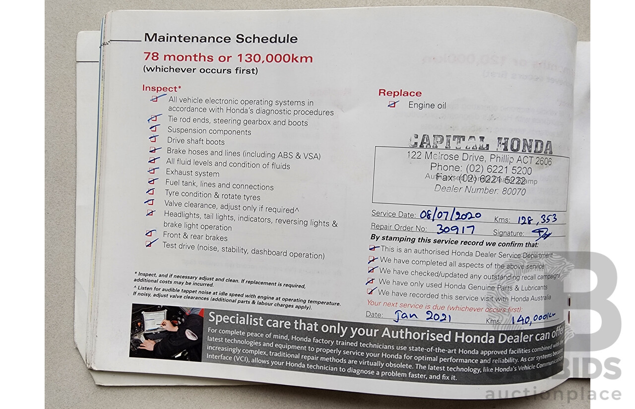 1/2012 Honda Odyssey Luxury RB MY12 4d Wagon Grey 2.4L