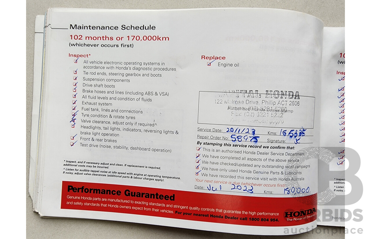 1/2012 Honda Odyssey Luxury RB MY12 4d Wagon Grey 2.4L