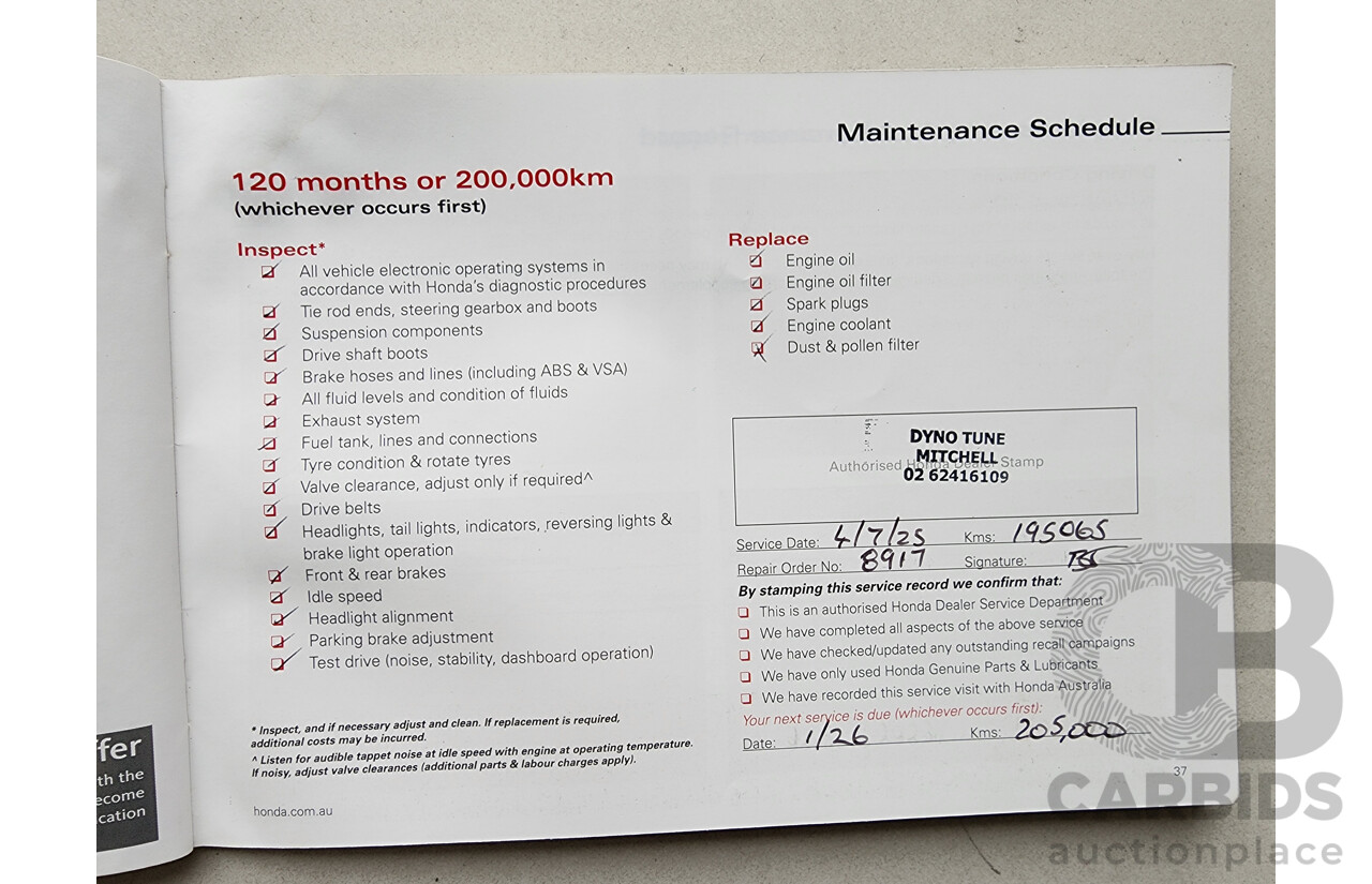 1/2012 Honda Odyssey Luxury RB MY12 4d Wagon Grey 2.4L