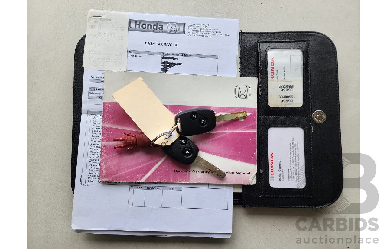 1/2012 Honda Odyssey Luxury RB MY12 4d Wagon Grey 2.4L