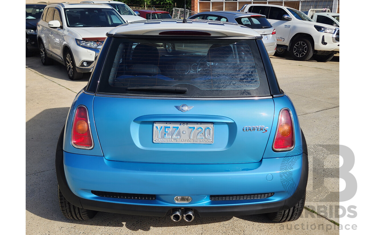 9/2002 Mini Cooper S R53 2d Hatchback Blue 1.6L