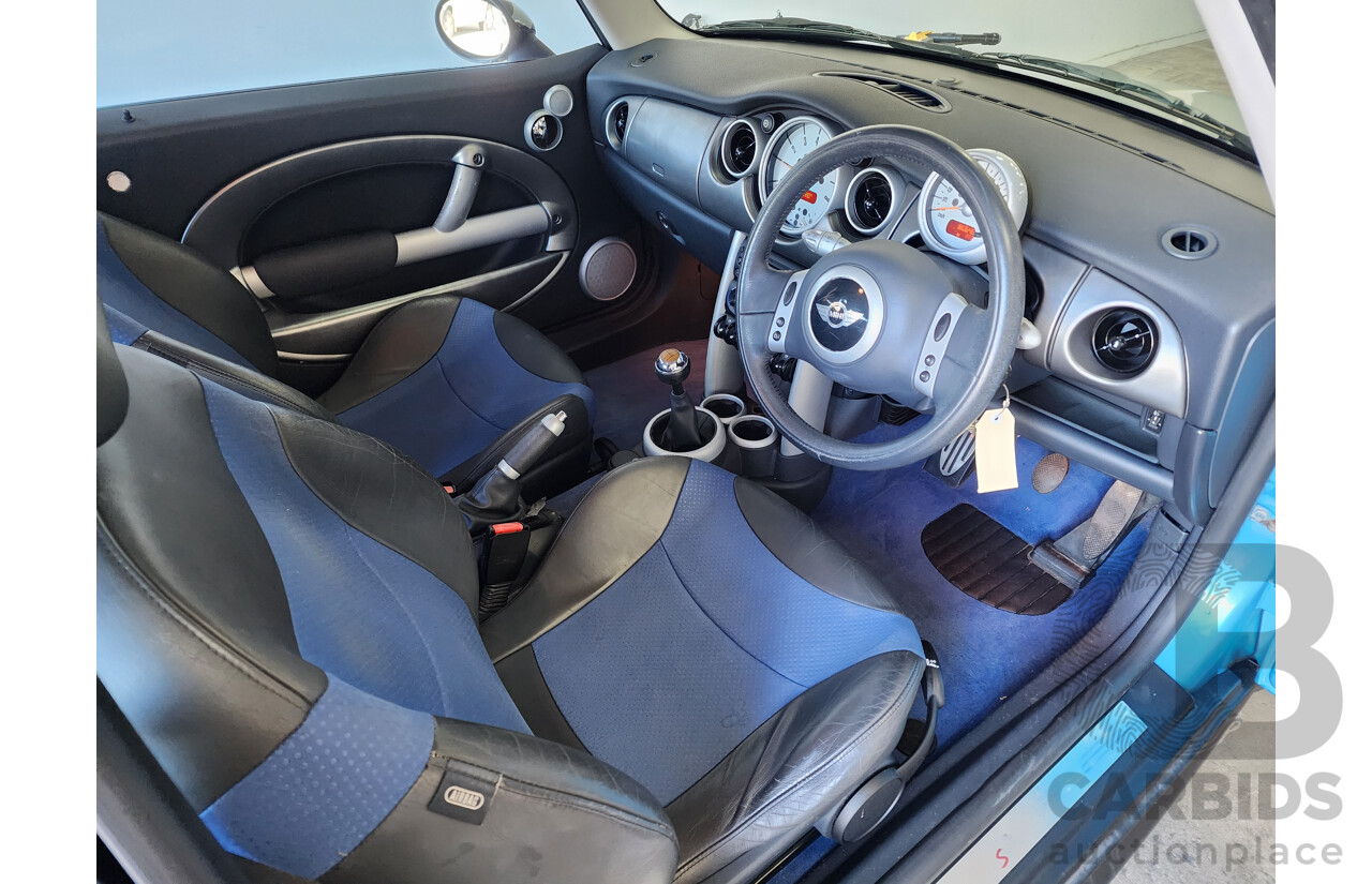 9/2002 Mini Cooper S R53 2d Hatchback Blue 1.6L