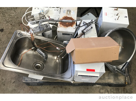 1663360 · Lot of Assorted Laundry Basins/Bowls, Water Filtration Systems, Chillers, and More
