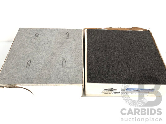 1663395 · Carpet Factory 500mm Square Commercial Carpet Tiles - 9 Square Meters - New
