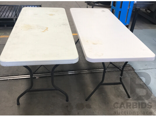 1663317 · Assorted Lifetime Outdoor Tables - Lot of 3