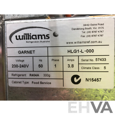 Williams Garnet Stainless Steel Two Door Upright Refrigerator/Freezer