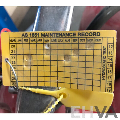 Pallet Lot of 360 Degree Fire Extinguishers with Fire Extinguisher Case