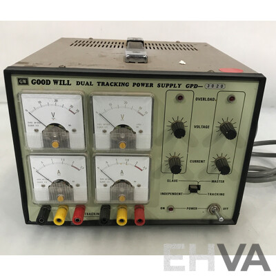 Good Will Dual Tracking Power Supply