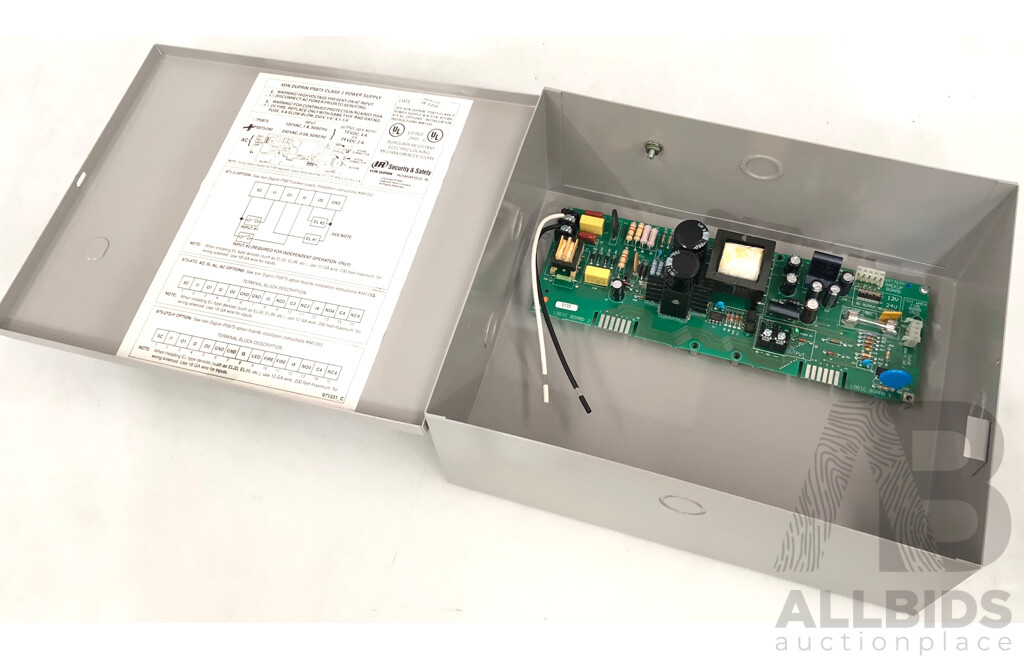 Von Duprin Class 2 Power Supply - PS873