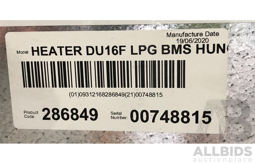 Seeley Aria DU16 LPG Industrial Heater