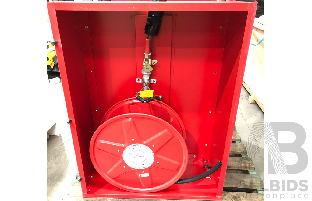 FlameStop Fire Hose Reel, Plumbing and Cabinet
