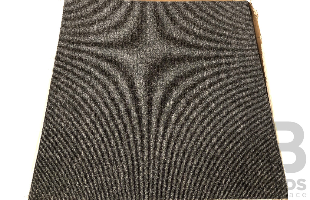 Carpet Factory 500mm Square Commercial Carpet Tiles - 9 Square Meters - New