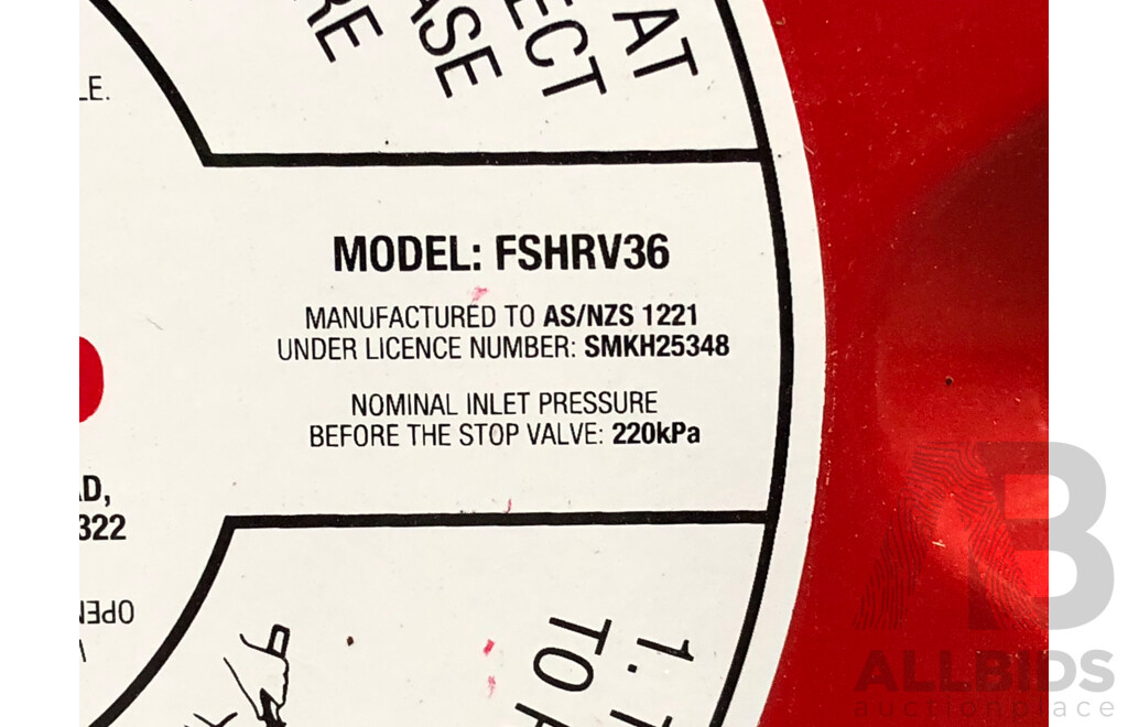 FlameStop Fire Hose with Reel, Plumbing and Cabinet
