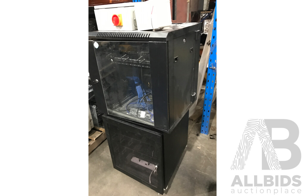 Pair of Network Cabinets and Qmax Wastewater Pump Station