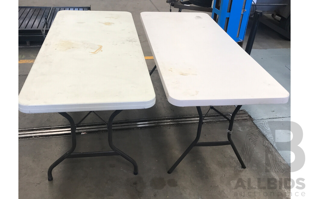 Assorted Lifetime Outdoor Tables - Lot of 3