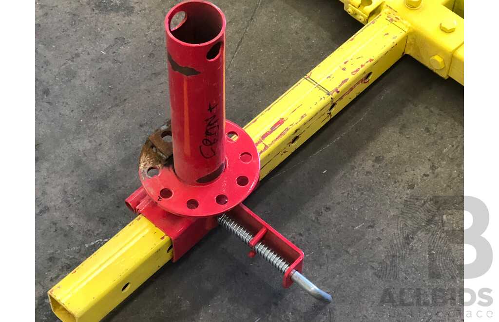 Selection of Drywall Panel Lifter Components and Fabricated Steel Frames