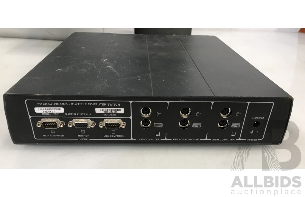 NEC 27 Inch LCD Monitor and Tenix Interactive Link Multiple Computer Switch