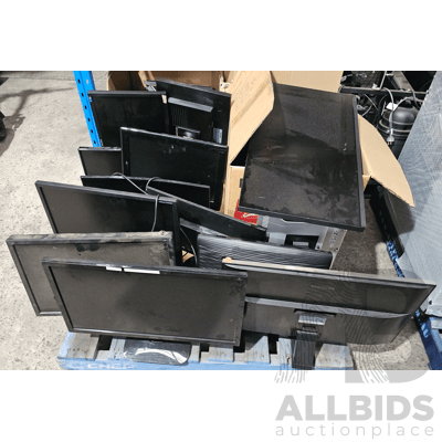 Pallet Lot of Assorted Monitors