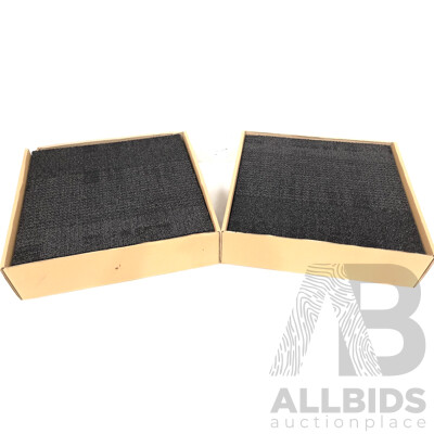 Interface 500mm Square Commercial Carpet Tiles - 9 Square Meters - New