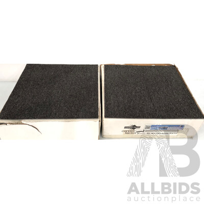 Carpet Factory 500mm Square Commercial Carpet Tiles - 9 Square Meters - New