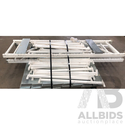 Two Bays of Metal Shelving