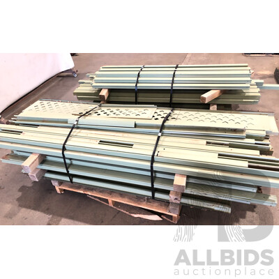 Selection of Aluminium Fencing Panels, Posts and Lattice Extensions
