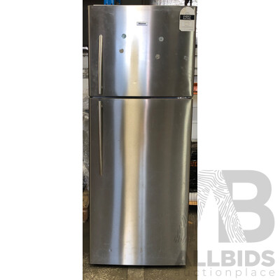 Hisense 436 Litre Stainless Steel Top Mount Fridge/Freezer